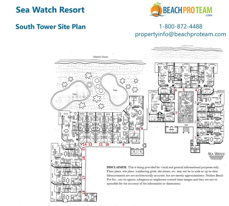 Sea Watch Resort South Tower Site Plan